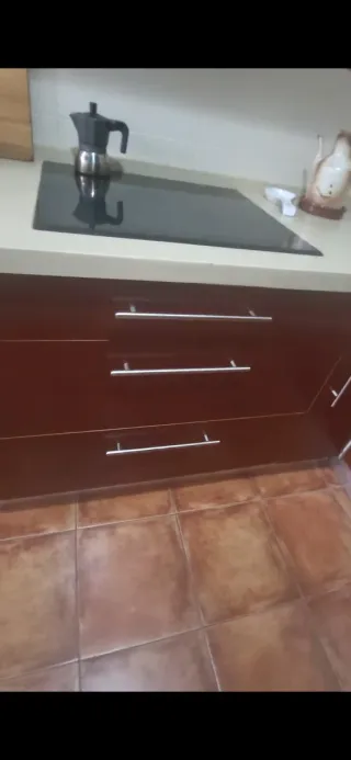 Muebles de cocina con encimera Silestone.