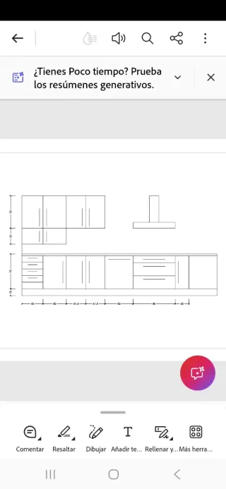 Muebles de cocina con encimera Silestone.