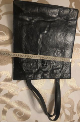 Bolso shopper piel negro