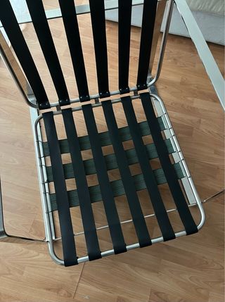 Butaca diseño con estructura de acero inoxidable