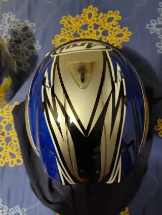 Casco Arai Blu/Argento + Visiera + Sacco