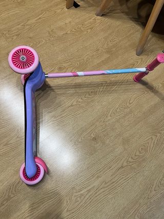 Patinete unicornio 3 ruedas rosa