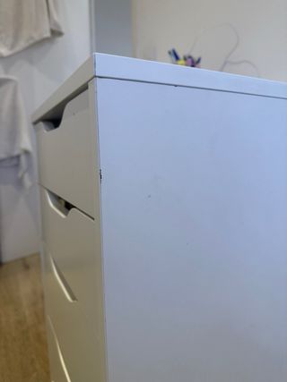 Cajonera blanca oficina 5 cajones