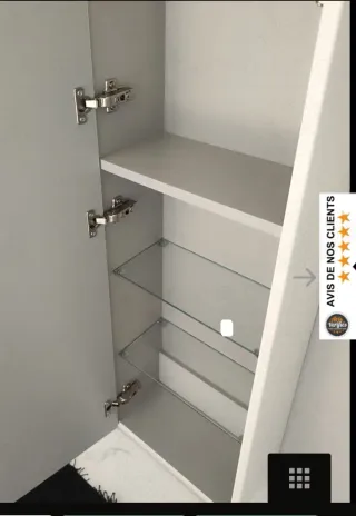 Mobili da bagno Diadema Damascato bianco nuovi