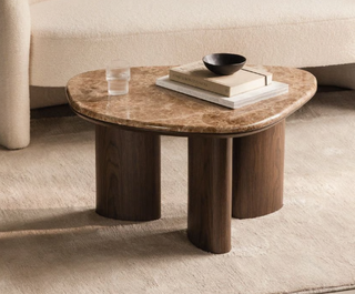 Mesa auxiliar Sklum mármol y madera