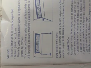 Barrera anticaídas para cama infantil
