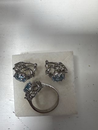 Conjunto de Joyas con Piedras Azules
