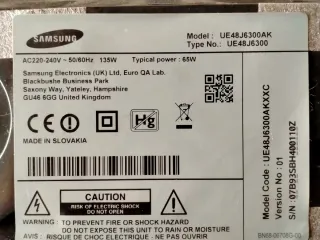 Se Vende Placa Fuente Poder de TV Samsung