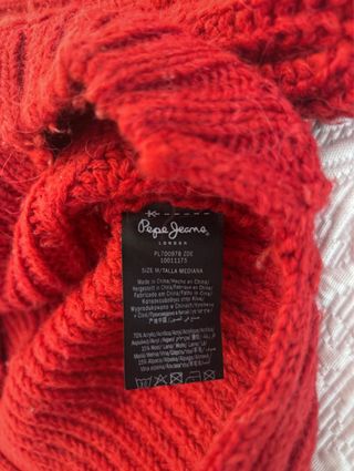 Jersey Rojo Pepe Jeans Talla M