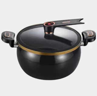 Olla Express Negra y Dorada