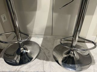 2 Taburetes Altos Cocina Bar Blancos