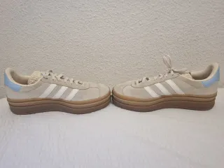 Zapatillas Adidas Gazelle Mujer Beige/Azul