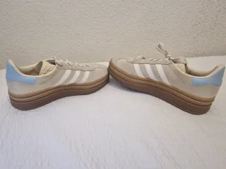 Zapatillas Adidas Gazelle Mujer Beige/Azul