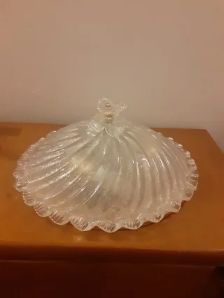 Plafoniera Murano in Vetro Trasparente