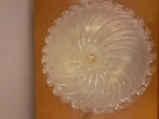 Plafoniera Murano in Vetro Trasparente
