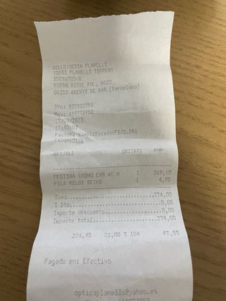 Reloj Festina Hombre con certificado de compra