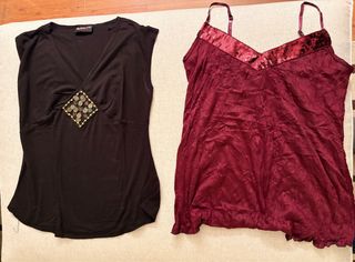 Ropa Premamá Negra y Roja