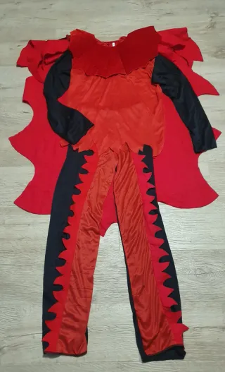 Disfraz Diablo Talla Única Rojo y Negro