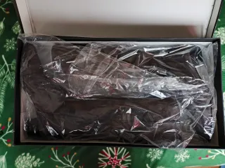 Botas altas piel auténtica de ante gris