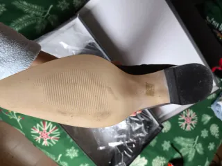 Botas altas piel auténtica de ante gris