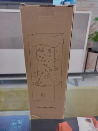 Lampada effetto vulcano rossa