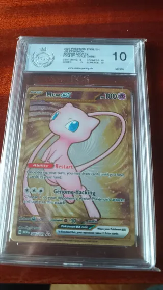 Carta Pokémon Mew EX Metalica Graduada 10