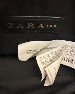 Bolso Negro Zara con Tachuelas
