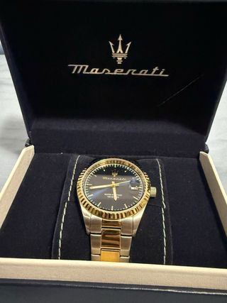 Reloj Maserati Hombre Azul y Dorado