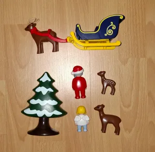 Playmobil 123 Trineo Papá Noel y Reno