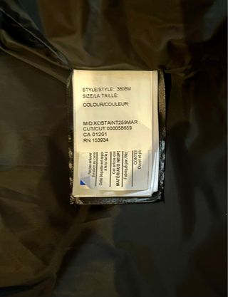 Cazadora plumífero hombre talla M