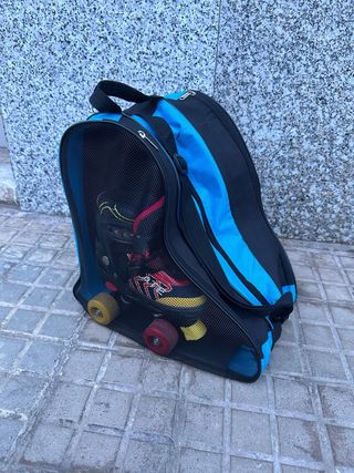 Patines infantiles 4 ruedas con bolsas