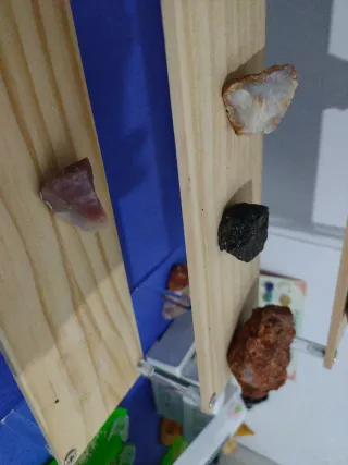 Lote minerales brutos, piezas de tamaño