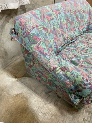 Sofá cama 2 plazas estampado