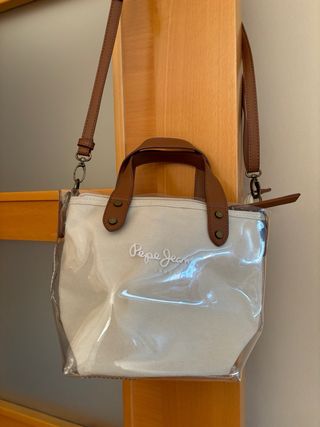 Bolso Pepe Jeans Beige y Marrón