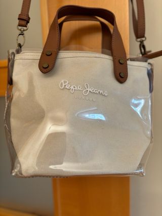 Bolso Pepe Jeans Beige y Marrón