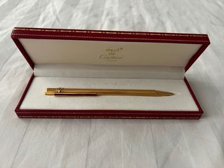 Bolígrafo Cartier Dorado