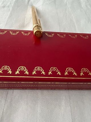Bolígrafo Cartier Dorado