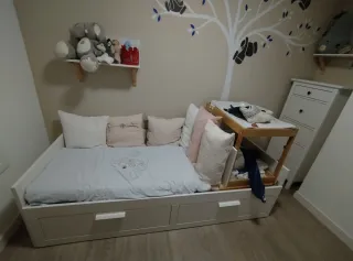 Cama Brimnes Ikea Individual/Matrimonio