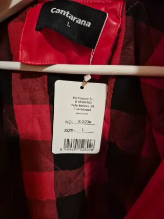 Chaqueta Cantarana Roja y Blanca Talla L