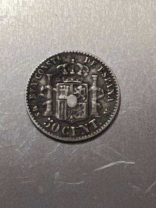 Moneda 50 Céntimos 1881 España