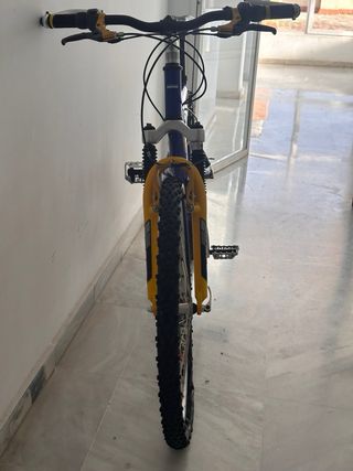 Bicicleta Montaña Doble Suspensión Azul