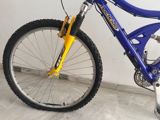Bicicleta Montaña Doble Suspensión Azul