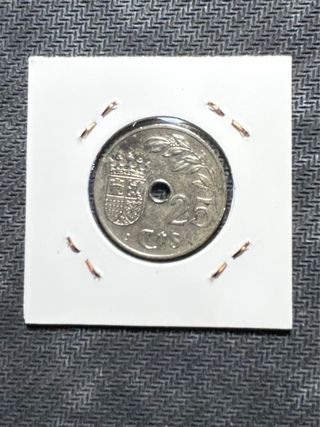 Moneda 25 céntimos España 1937