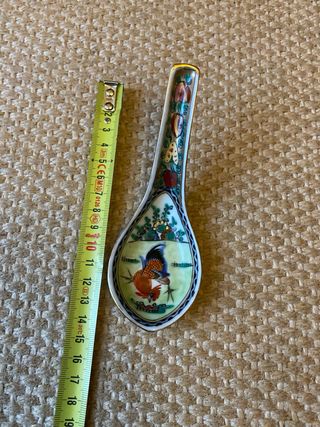 Colher Porcelana Macau Briga de Galos