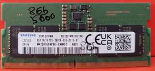Memoria Samsung 8GB DDR5 SODIMM M425R1GB4PB0