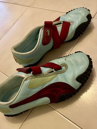 Zapatillas vintage mujer Puma Bicolor Azul y Rojo