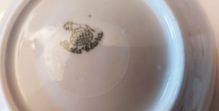 7 Platos Santa Clara Vigo Mah 1950 oro de postre