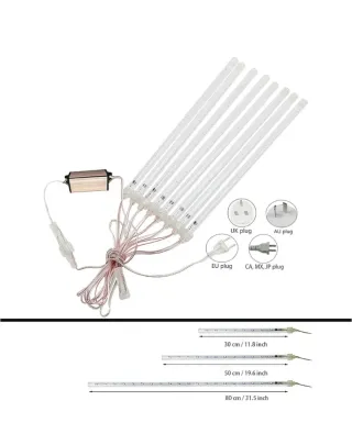 Luces de Navidad verdes efecto cascada