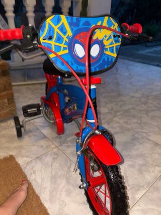 Bicicleta Spiderman Azul y Roja