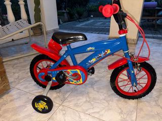 Bicicleta Spiderman Azul y Roja